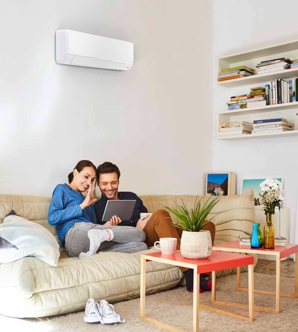 Climatiseur dans un salon