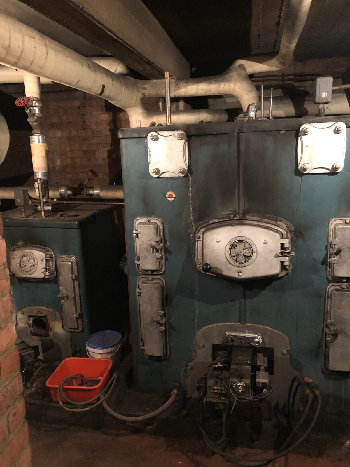 Avant : l'ancienne chaufferie