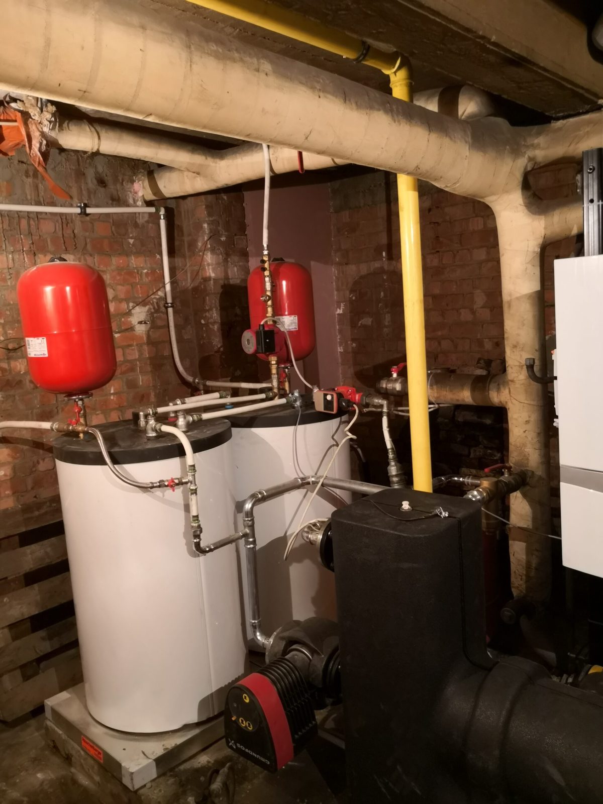 Après : avec deux boilers Vaillant de 150 l